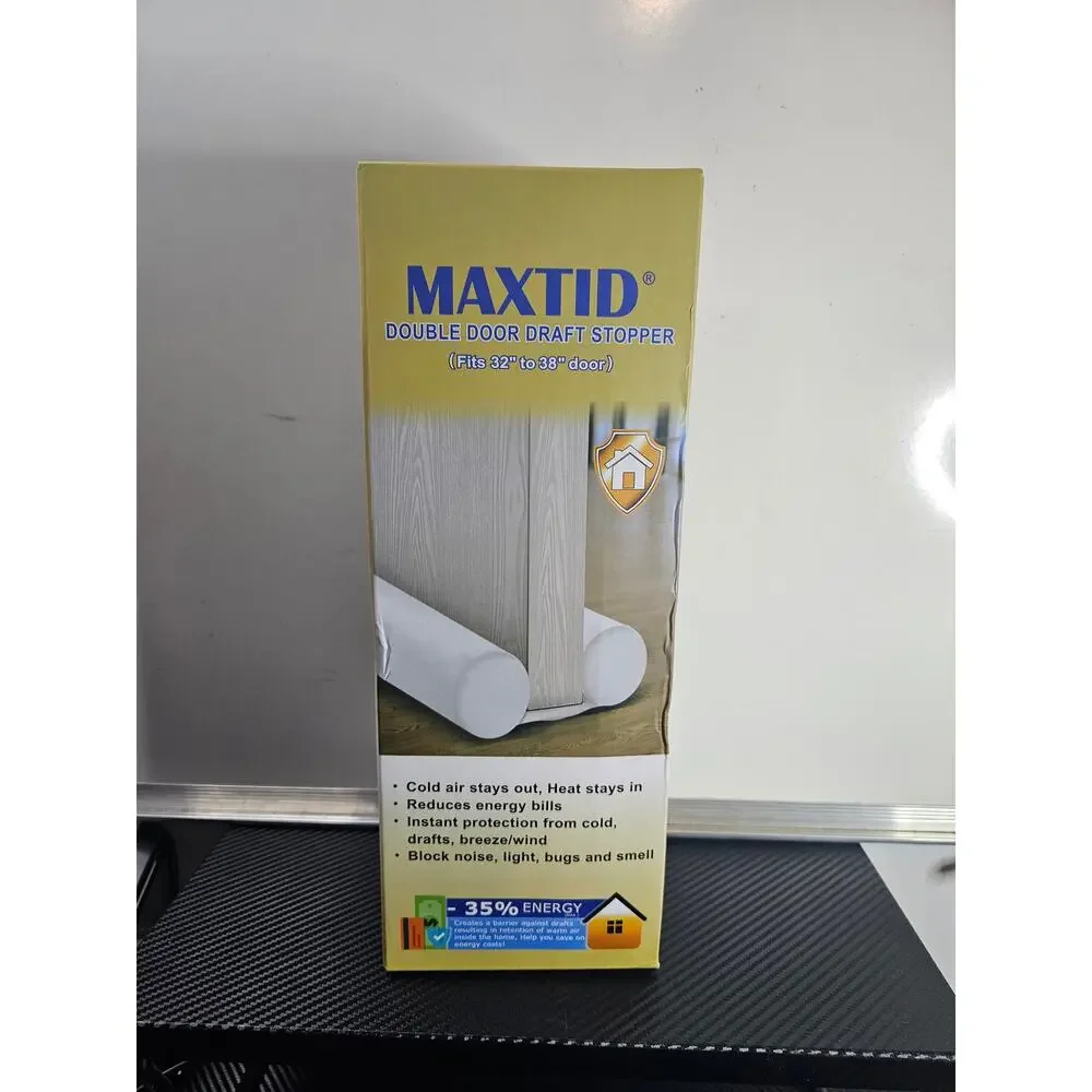 Maxtid Under Door Draft Blocker Double Door draft stopper 32 - 38 inch